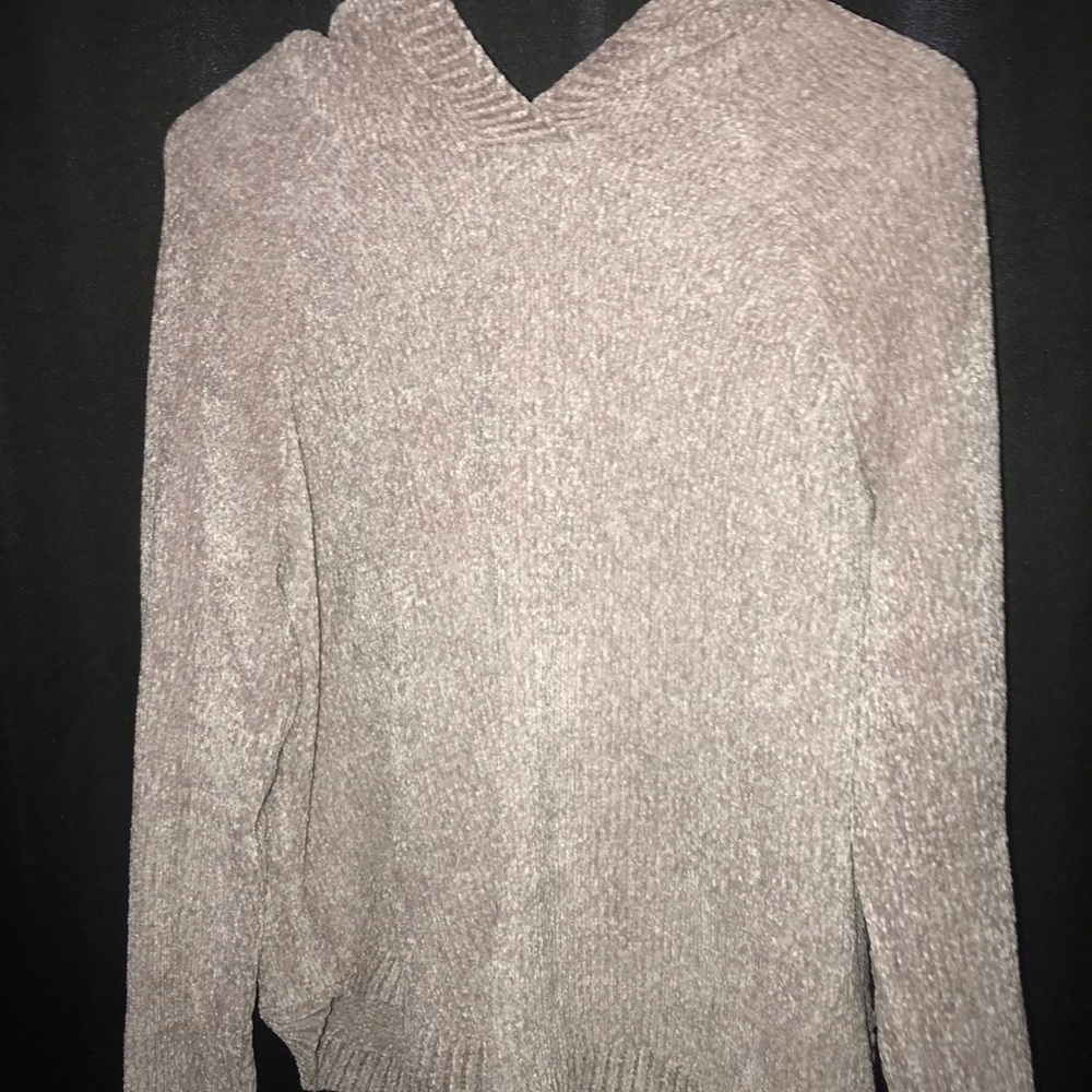 Soft light grey sweater hoodie